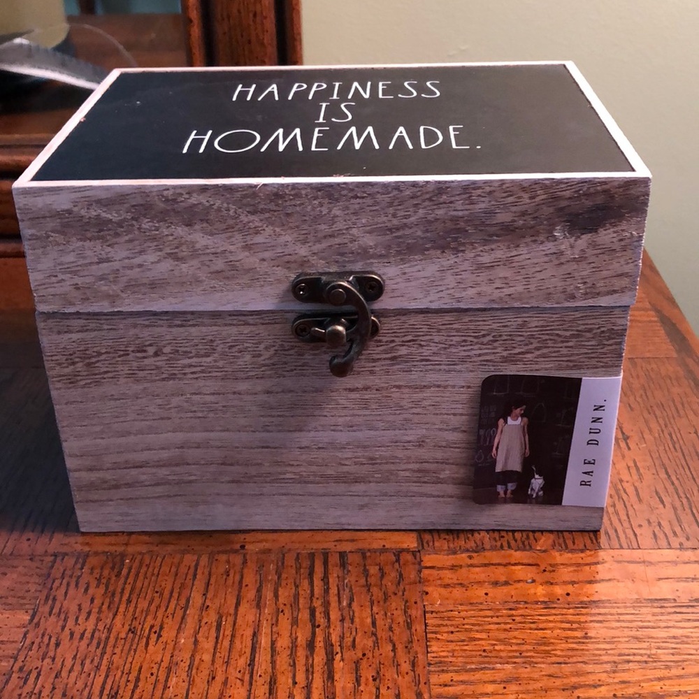 NWT Rae Dunn large recipe box